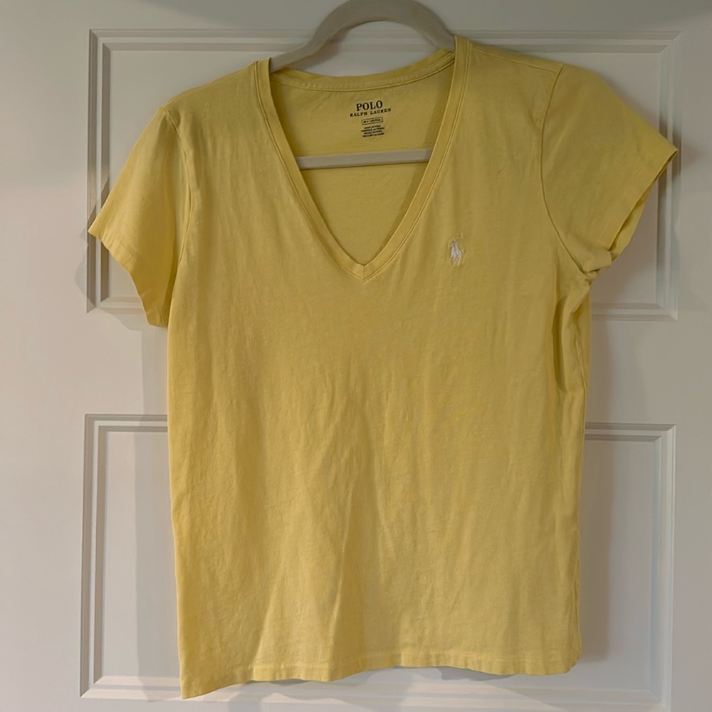 Ralph Lauren Polo Yellow V-Neck T-shirt